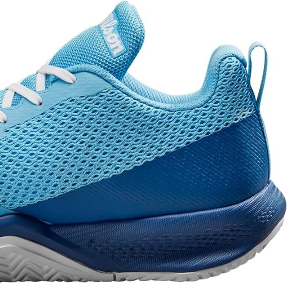 Wilson Women's White Blue Rush Pro Lite OrthoLite Tennis Shoes Size 8 - Picture 6 of 12